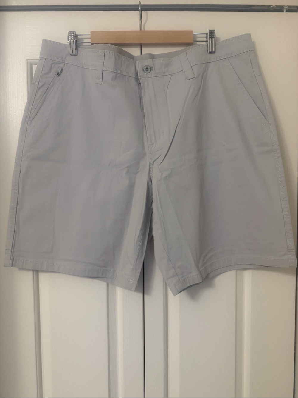 Weatherproof Men's Flat Front Shorts - Light Gray